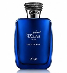 HAWAS GOLD DIGGER Rasasi Eau De Parfum spray 3.4 Oz | 100 Ml